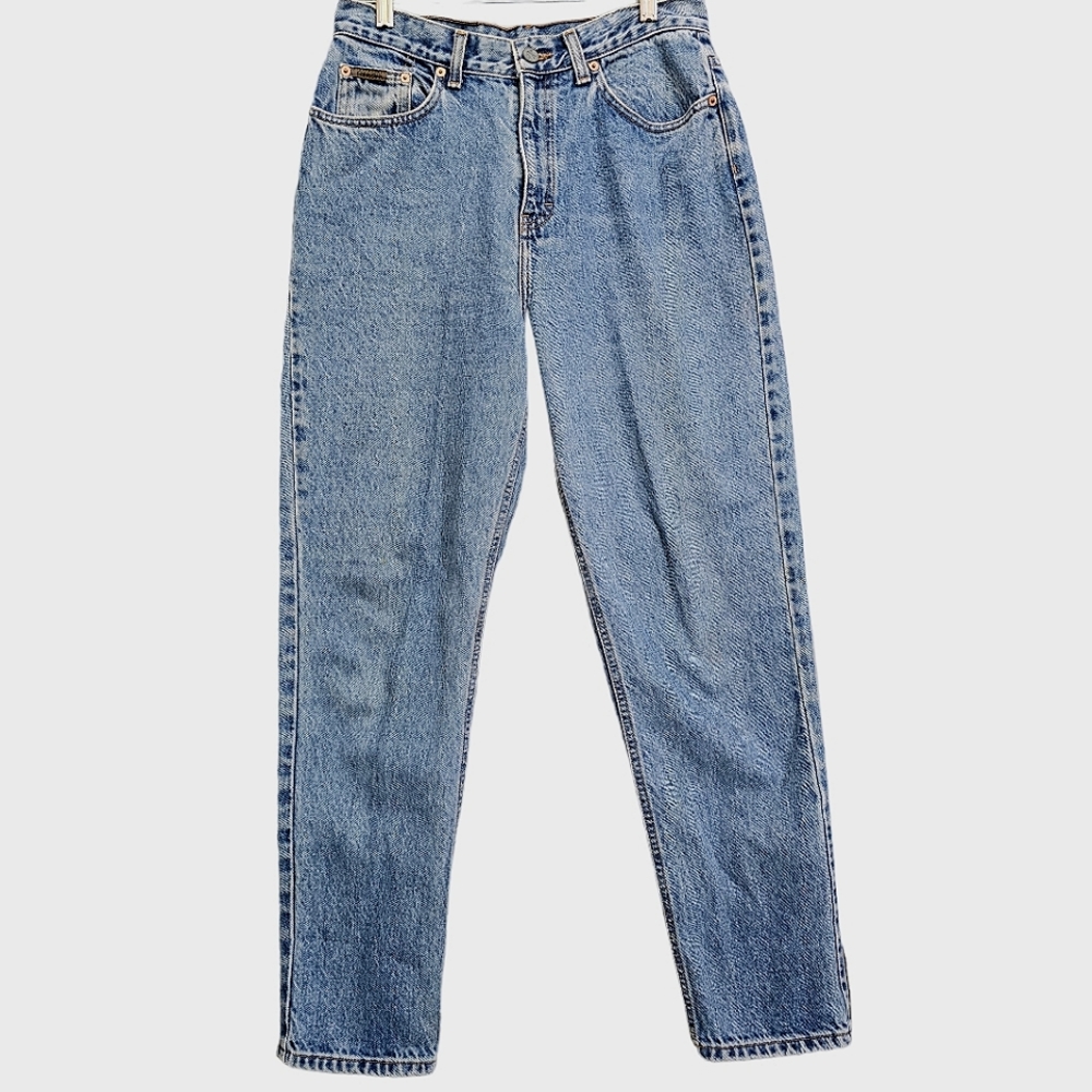 Calvin Klein Vintage 90s High Rise Medium Wash  Zip Fly Mom Jeans